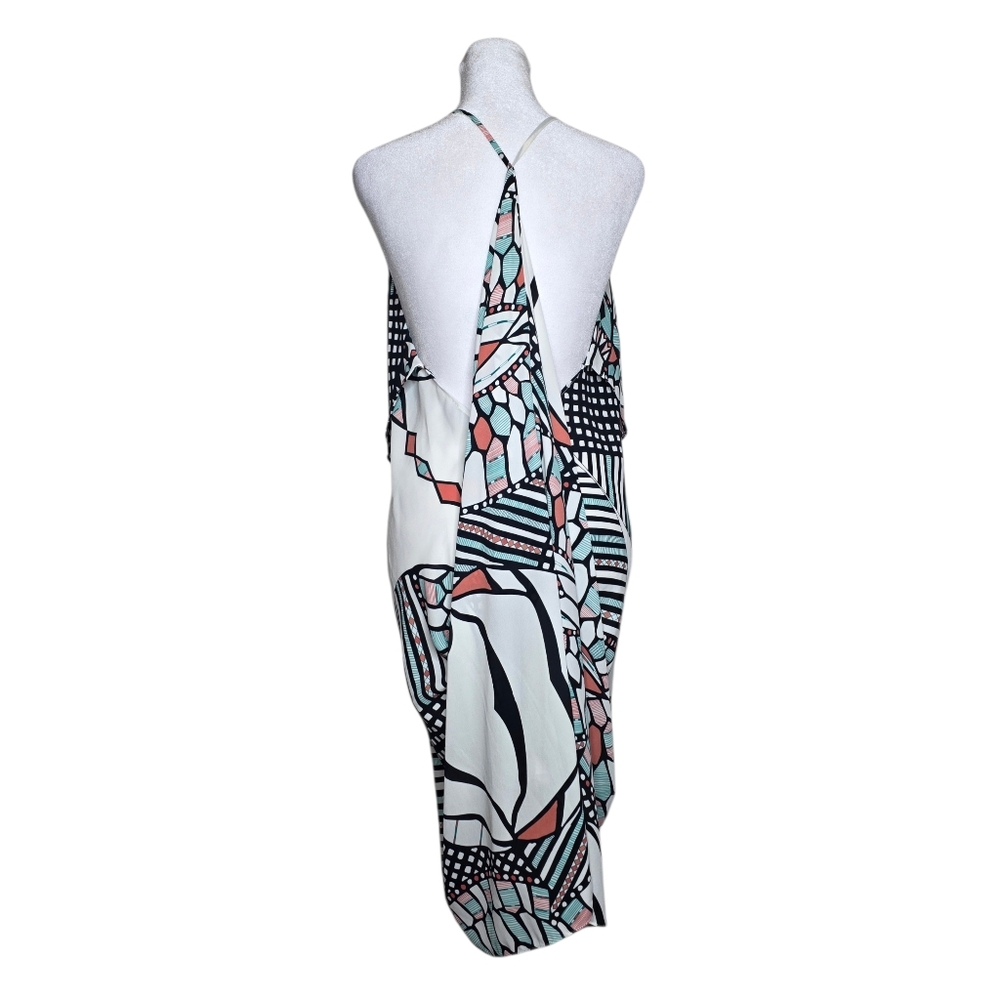Olivaceous Angel Wing Geometric Dress Size Large - Picture 2 of 10